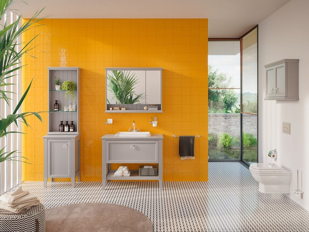Зеркало-шкаф VitrA Valarte 80 серый матовый