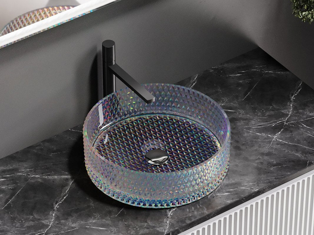 Накладная раковина Ceramicanova Cristal CN6059 неон