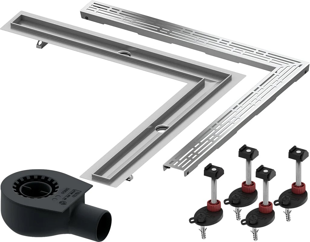 Душевой трап (лоток) TECE Drainline TECEdrainline 6 110 00 угловой 100х100 см комплект