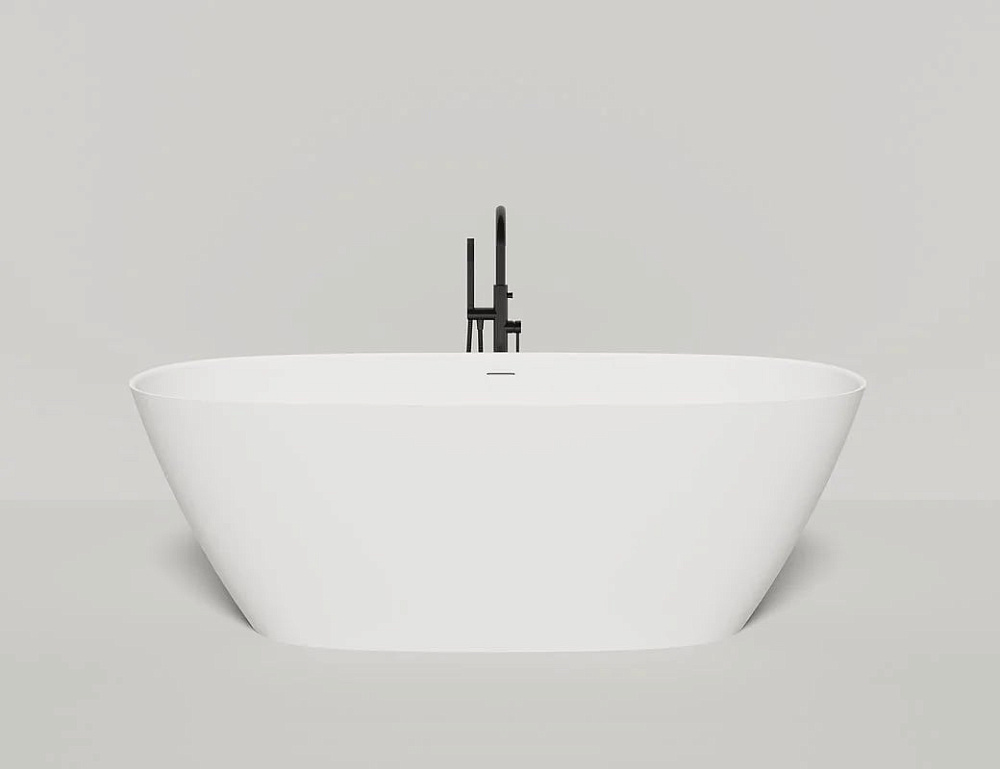 Ванна из искусственного камня Salini Sofia S-Stone 185x90 см, отдельностоящая, матовая белая, овальн