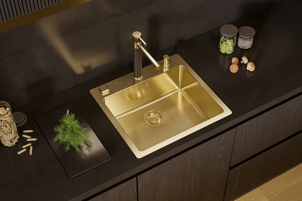 Смеситель для кухни Alveus Zina 1136509 золото