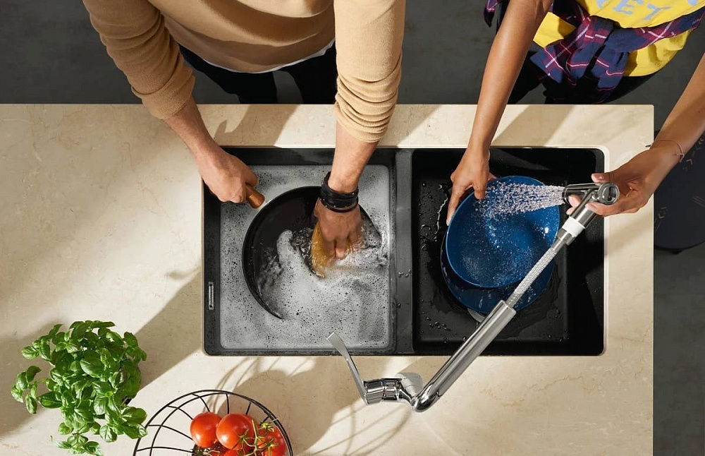 Смеситель для кухни Hansgrohe Metris M71 73800000 хром