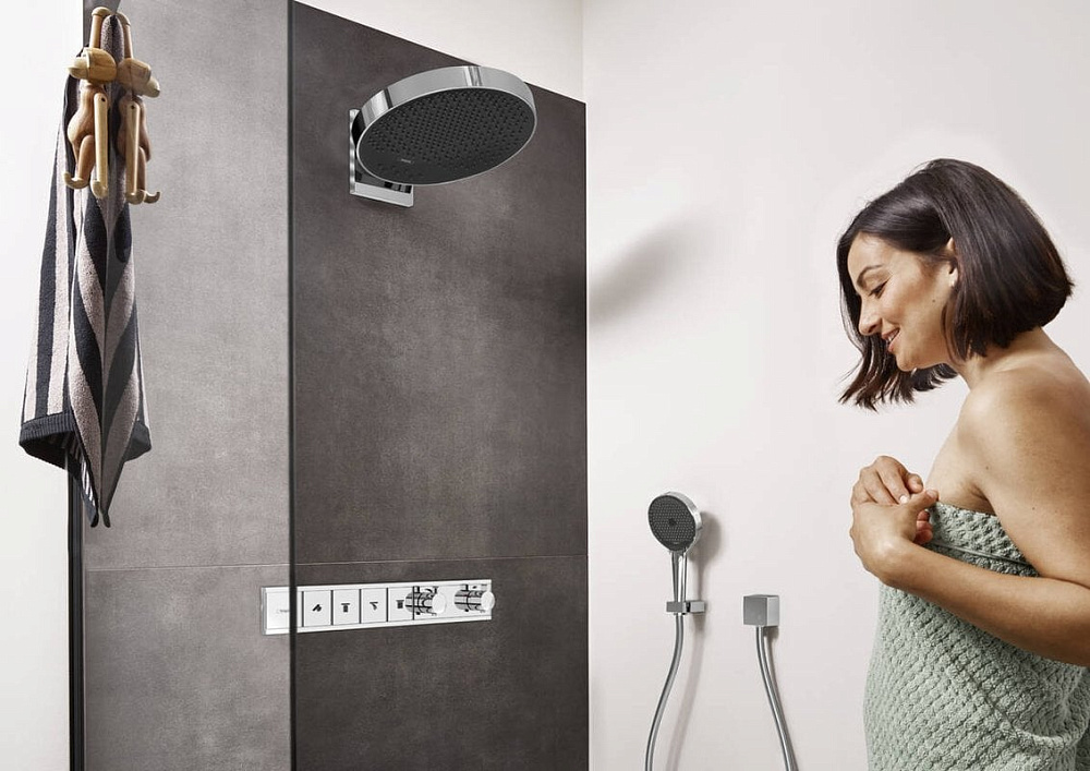 Термостатический смеситель встраиваемый Hansgrohe RainSelect 15382000, для душа, хром
