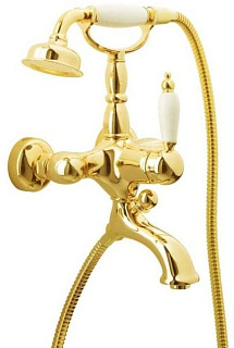 Смеситель для ванны с душем Boheme Tradizionale Oro 283