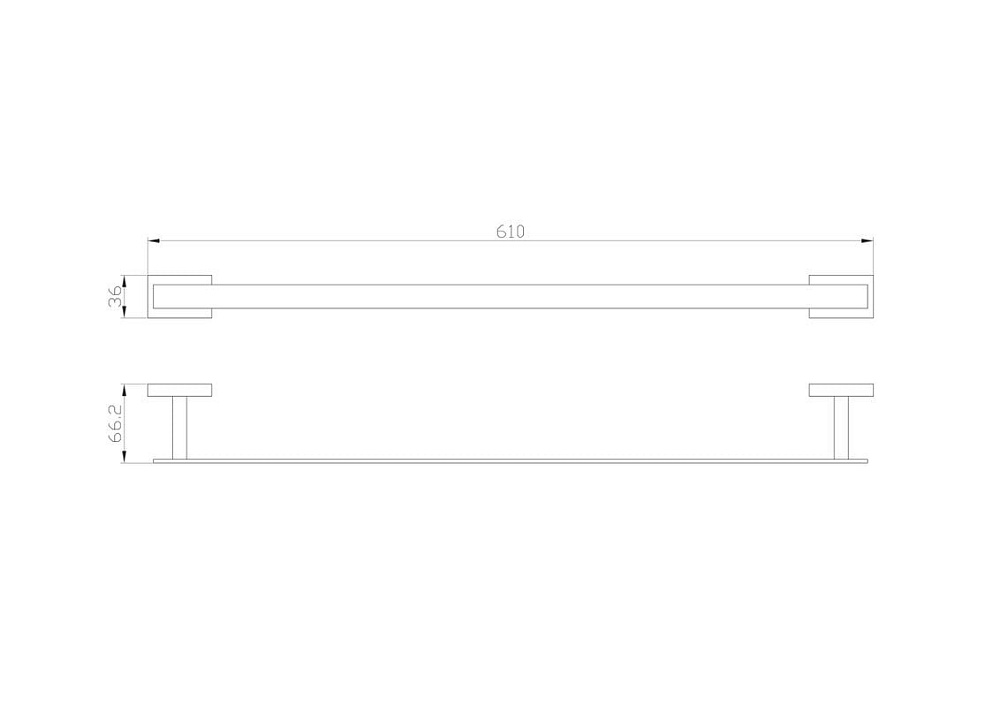 Полотенцедержатель Wonzon & Woghand WW-9712-60CM хром
