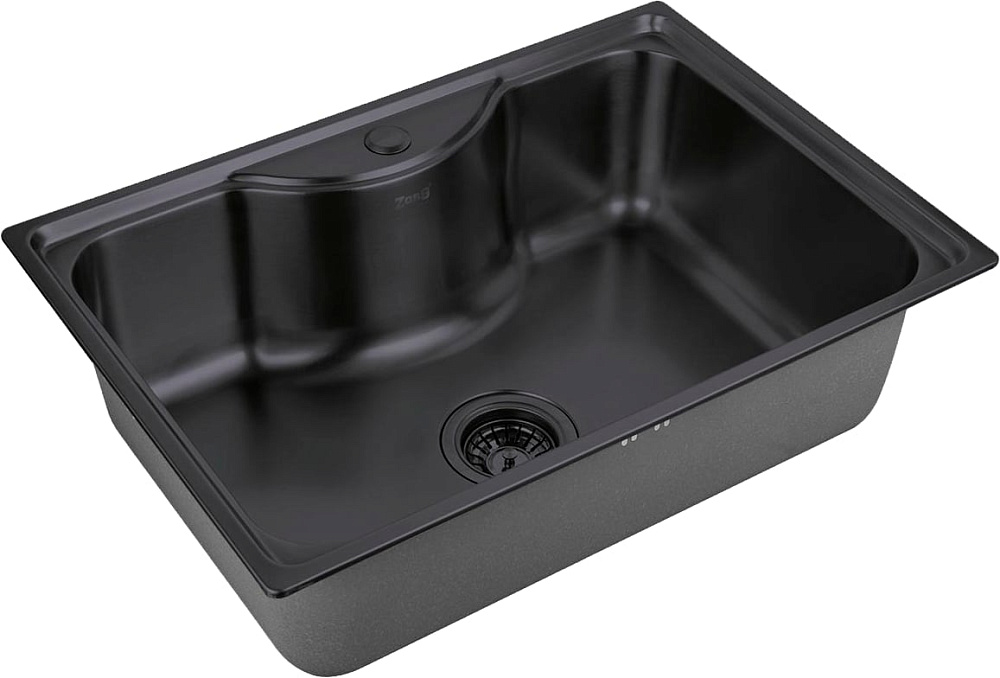 Мойка кухонная Zorg Inox PVD SZR 6545 GRAFIT графит