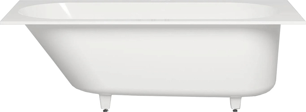 Ванна из искусственного камня Salini Ornella Kit 170x75 см, встраиваемая, белая, со сливом-переливом