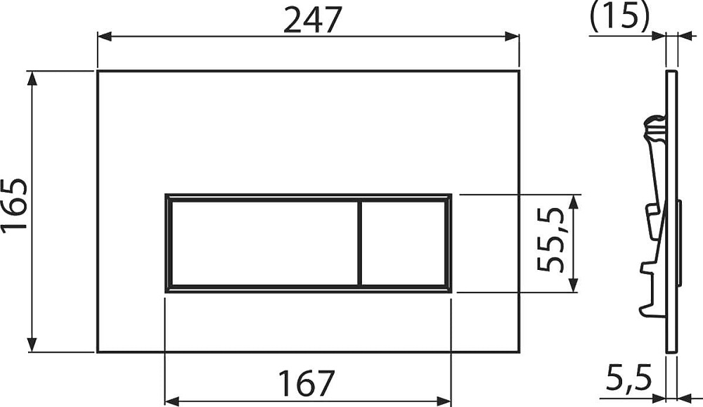 Кнопка смыва KERAMA MARAZZI FPS.A.CR
