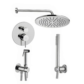 Комплект для ванной Paffoni Light KITZLIG018CR С ВНУТРЕННЕЙ ЧАСТЬЮ, хром