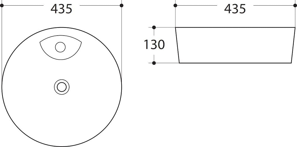 Накладная раковина Art&Max AM-78111 белая