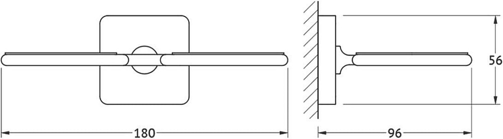 Дозатор Ellux Avantgarde AVA 007-C03 двойной