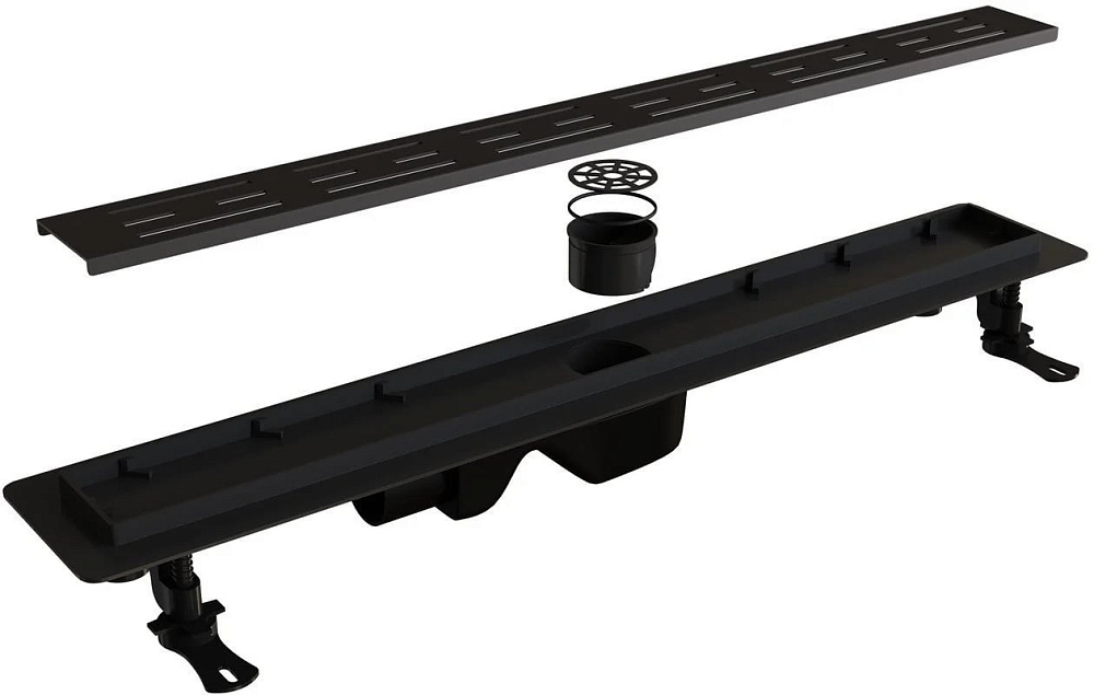 Душевой трап (лоток) RGW Drain Leo-30, черный, 60 см