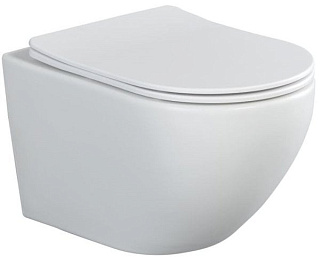 Унитаз подвесной Splendy Light безободковый, с микролифтом, белый