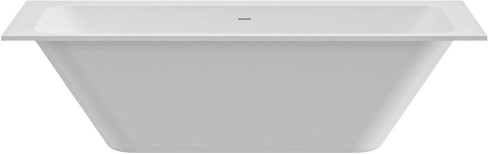 Ванна из искусственного камня Cezares Slider Solid Surface 170x80 см, встраиваемая, матовая белая, с