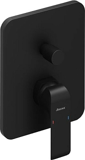Встраиваемый смеситель Ravak Flat X070179 черный матовый
