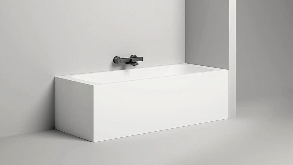 Ванна из искусственного камня Salini Orlanda S-Sense 170x70 см, встраиваемая, матовая белая