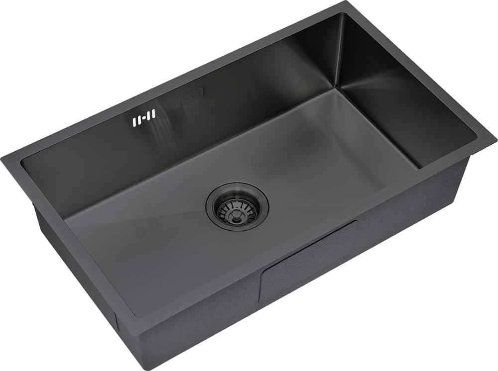 Мойка кухонная S.K.Sanitary SKS 7444 GRAFIT с сифоном