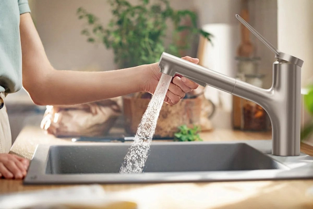 Смеситель для кухни Hansgrohe Zesis M33 74801800 сталь