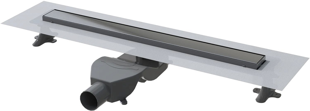 Душевой трап (лоток) Boheme Premium Linear 60 см, gun metal