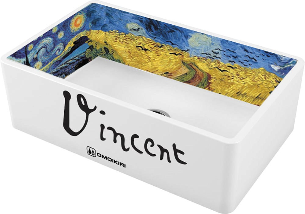 Мойка кухонная Omoikiri Mikura 76-Vangogh white