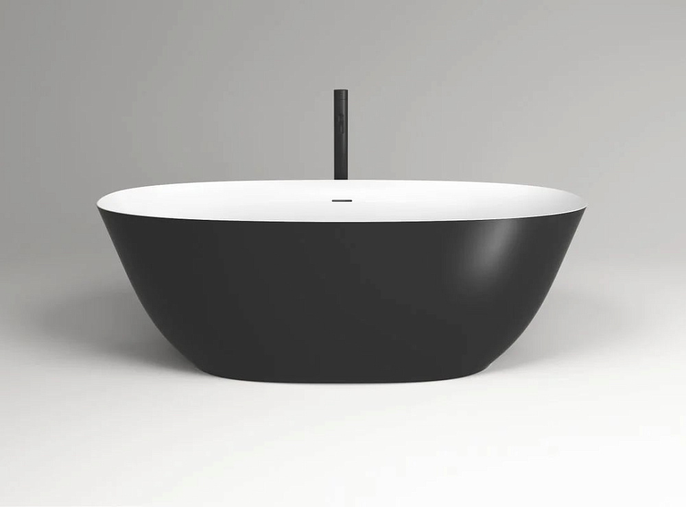 Ванна из искусственного камня Plumberia Selection Veloma 170x75 см, отдельностоящая, биколор матовый