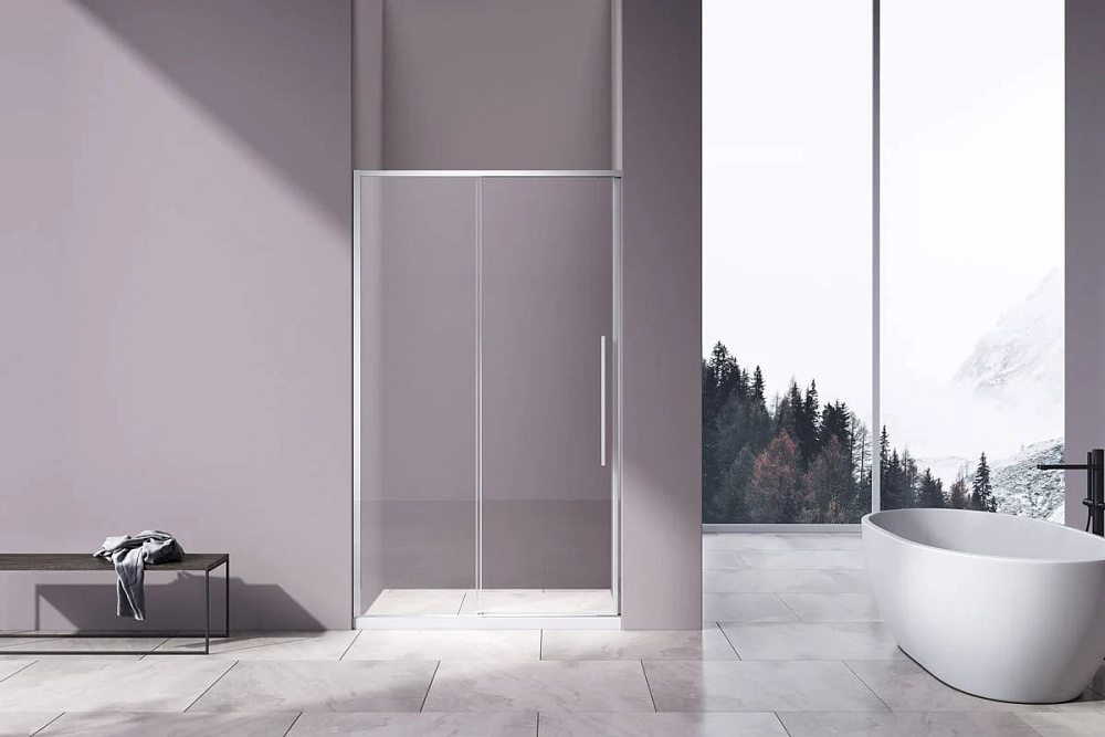 Душевая дверь в нишу Vincea Slim-N VDS-4SN110CL 110 см, профиль хром