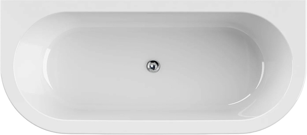 Акриловая ванна Cezares Slim 180x80 см, SLIM WALL-180-80-60-W37-SET