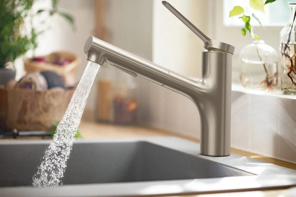 Смеситель для кухни Hansgrohe Zesis M33 74800800 сталь