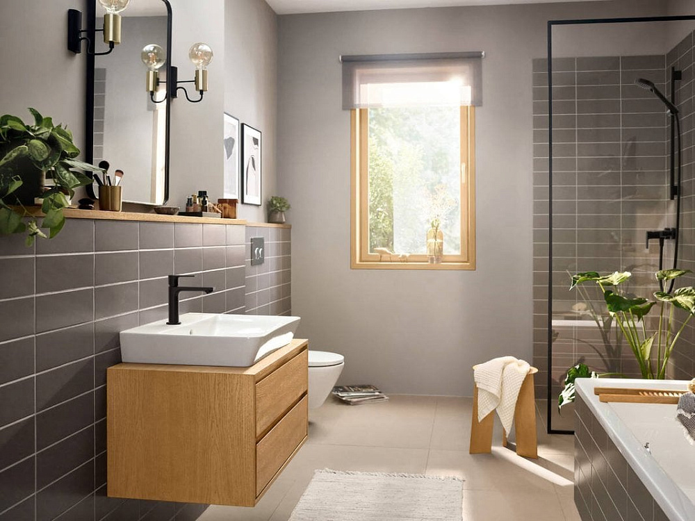 Смеситель для душа Hansgrohe Rebris E 72650670 черный матовый