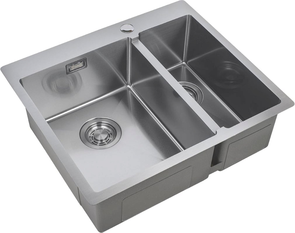 Мойка кухонная Zorg Light ZL R 590-2-510-L L, нержавеющая сталь