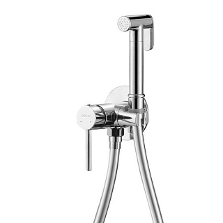 Гигиенический душ Abber Wasser Kreis AF8125 со смесителем, С ВНУТРЕННЕЙ ЧАСТЬЮ, хром