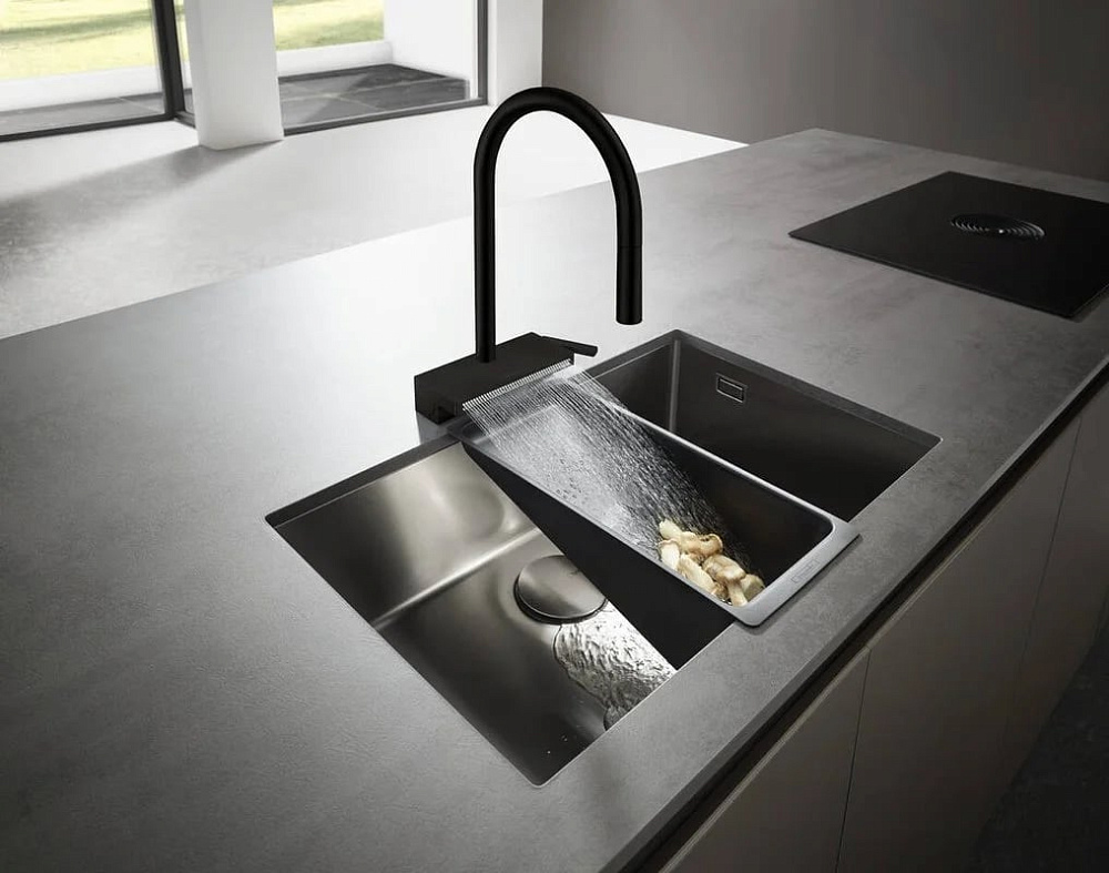 Смеситель для кухни Hansgrohe Aquno Select M81 73831670 матовый черный
