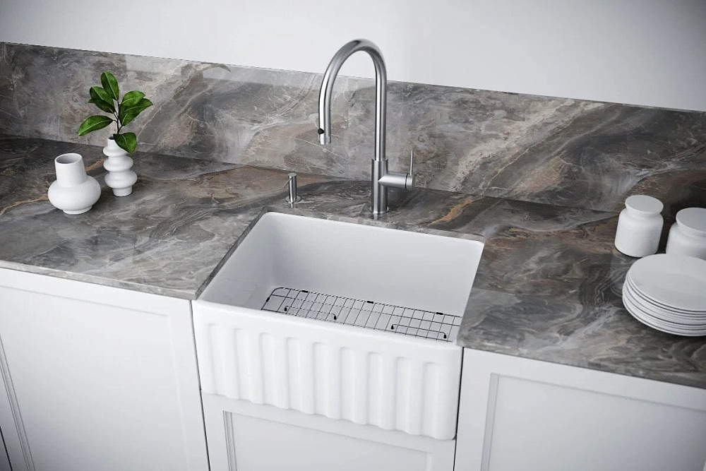 Мойка кухонная Paulmark Glamp 61 Duo PM086146-WH белый