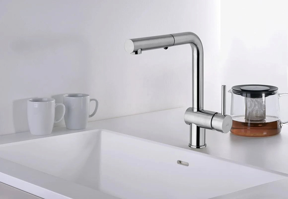 Смеситель для кухни Paffoni Light LIG285CR-MET