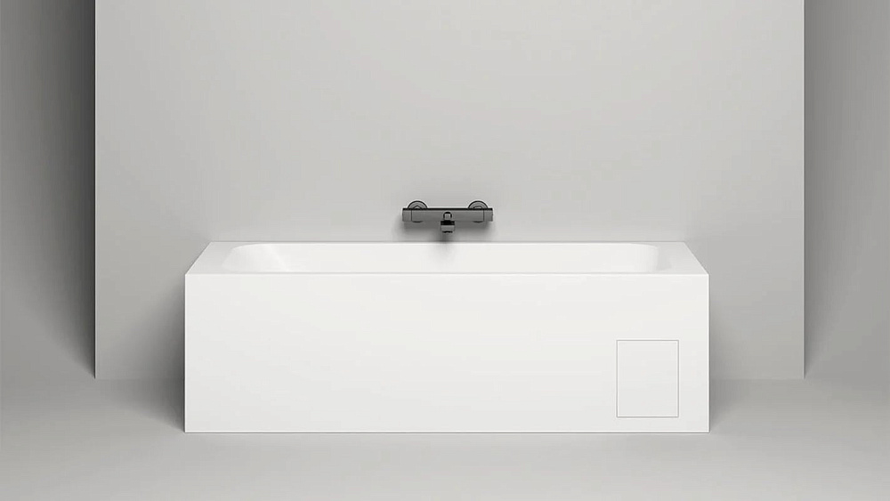 Ванна из искусственного камня Salini Orlanda S-Sense 170x70 см, встраиваемая, матовая белая