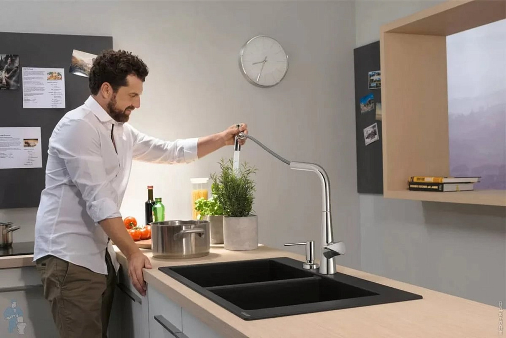 Смеситель для кухни Hansgrohe Talis Select M51 72823000 хром