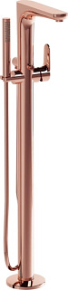 Напольный смеситель для ванны с душем VitrA Root Round A4274126EXP, С ВНУТРЕННЕЙ ЧАСТЬЮ, медь
