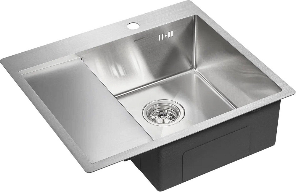 Мойка кухонная Paulmark Kroner PM225951-BSR брашированная нержавеющая сталь R