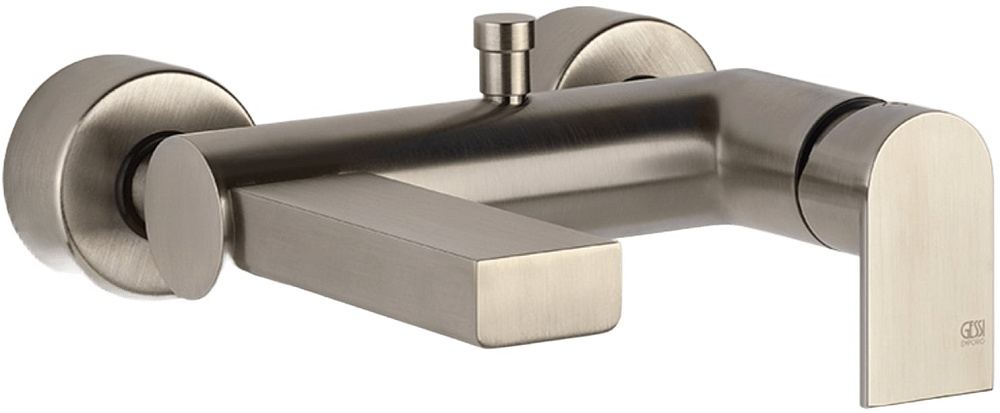 Смеситель для ванны с душем Gessi Emporio Via manzoni 38613, брашированный никель