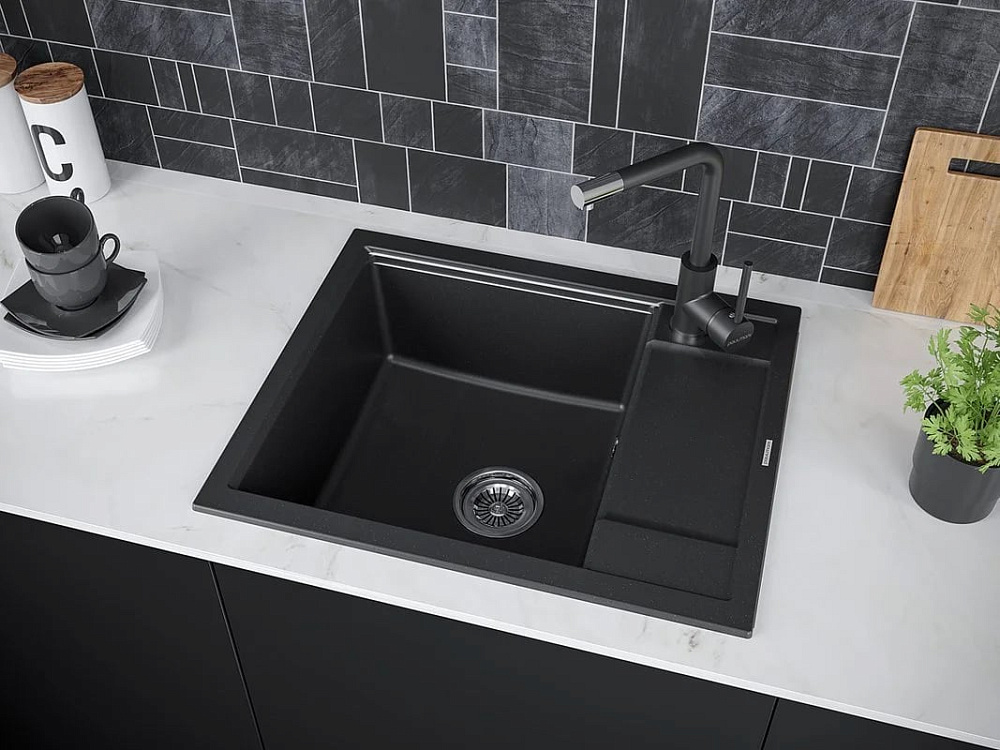 Смеситель для кухни Paulmark Honner Ho212018-401TB антрацит