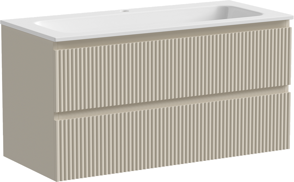 Тумба с раковиной Sancos Snob R 100 см, beige soft