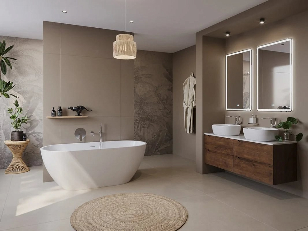 Акриловая ванна BelBagno Uno 160x75 см, BB701-1600-730-K