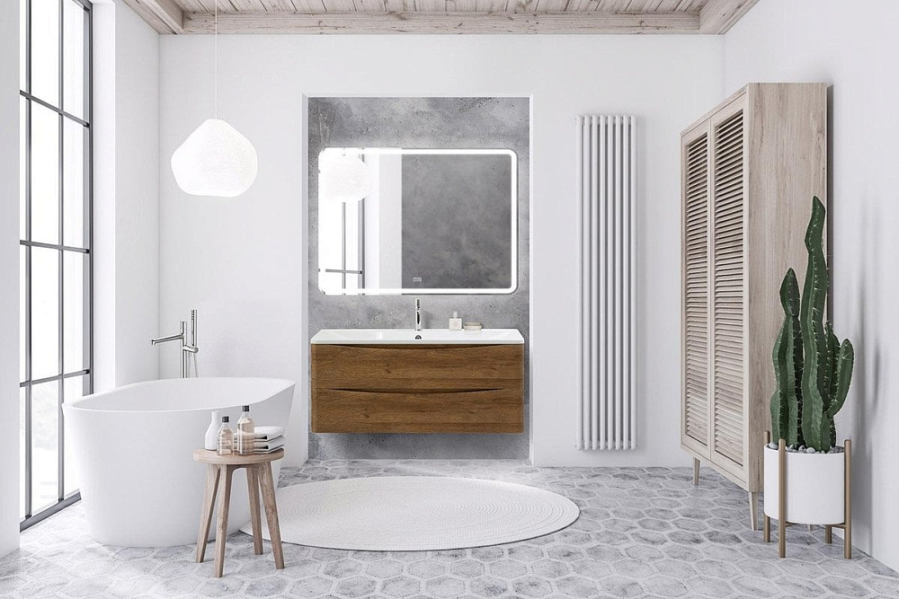 Тумба под раковину без столешницы BelBagno Acqua 120 подвесная, rovere rustico