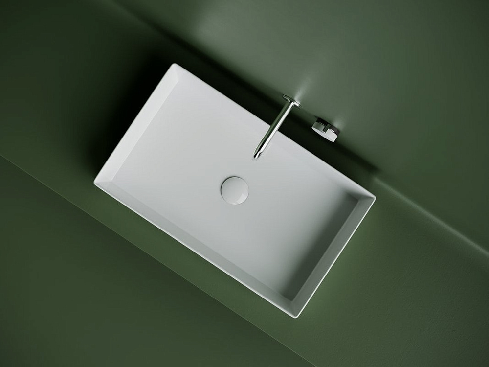 Накладная раковина Ceramicanova Element CN6070 белая глянцевая