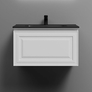 Тумба с раковиной Sancos Very 70 bianco, раковина CN7007MB