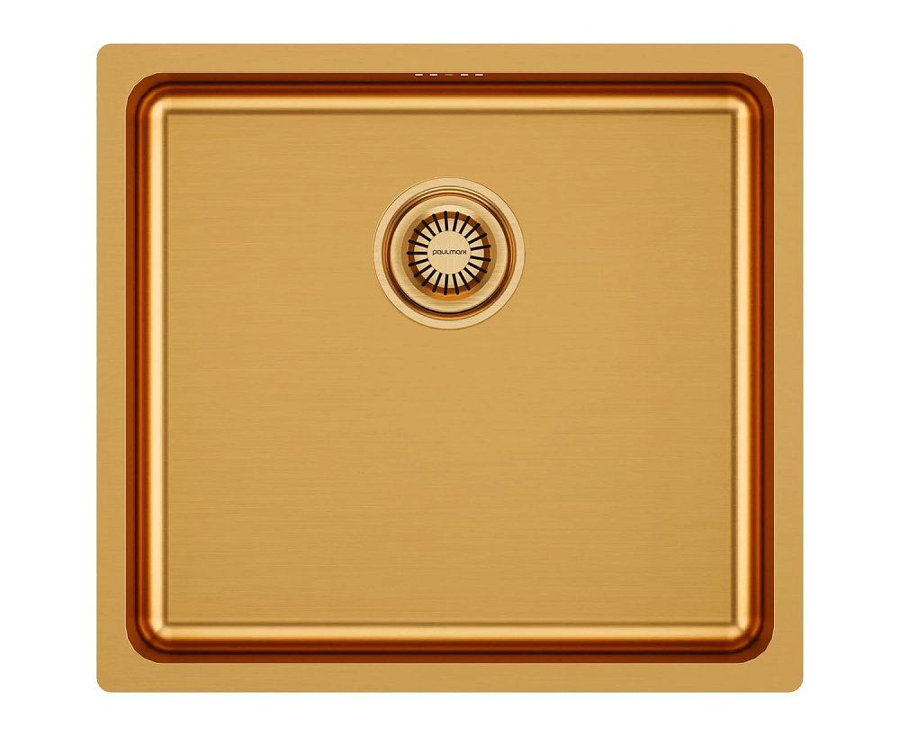 Мойка кухонная Paulmark Vista PM304844-BG, брашированное золото