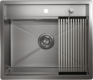 Мойка кухонная Granula Kitchen Space 6051, сталь сатин