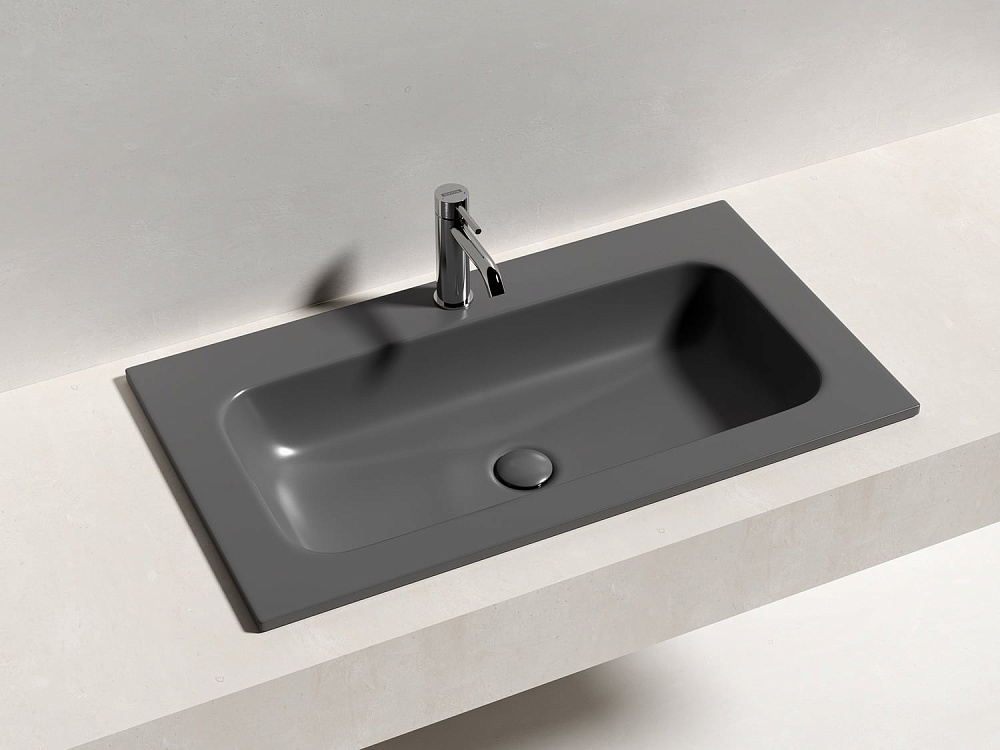 Мебельная раковина Ceramicanova Grace CN7012MDH, темный антрацит матовый