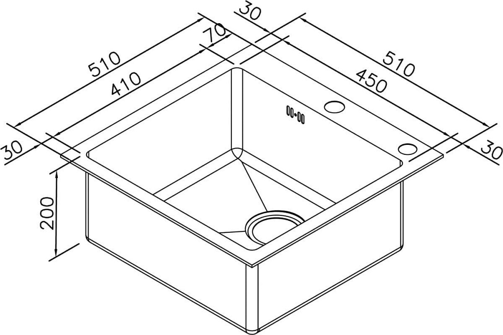 Мойка кухонная Zorg Inox RX RX-5151