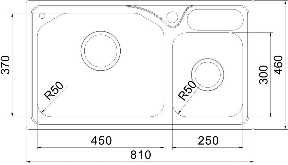 Мойка кухонная Oulin OL-H9818
